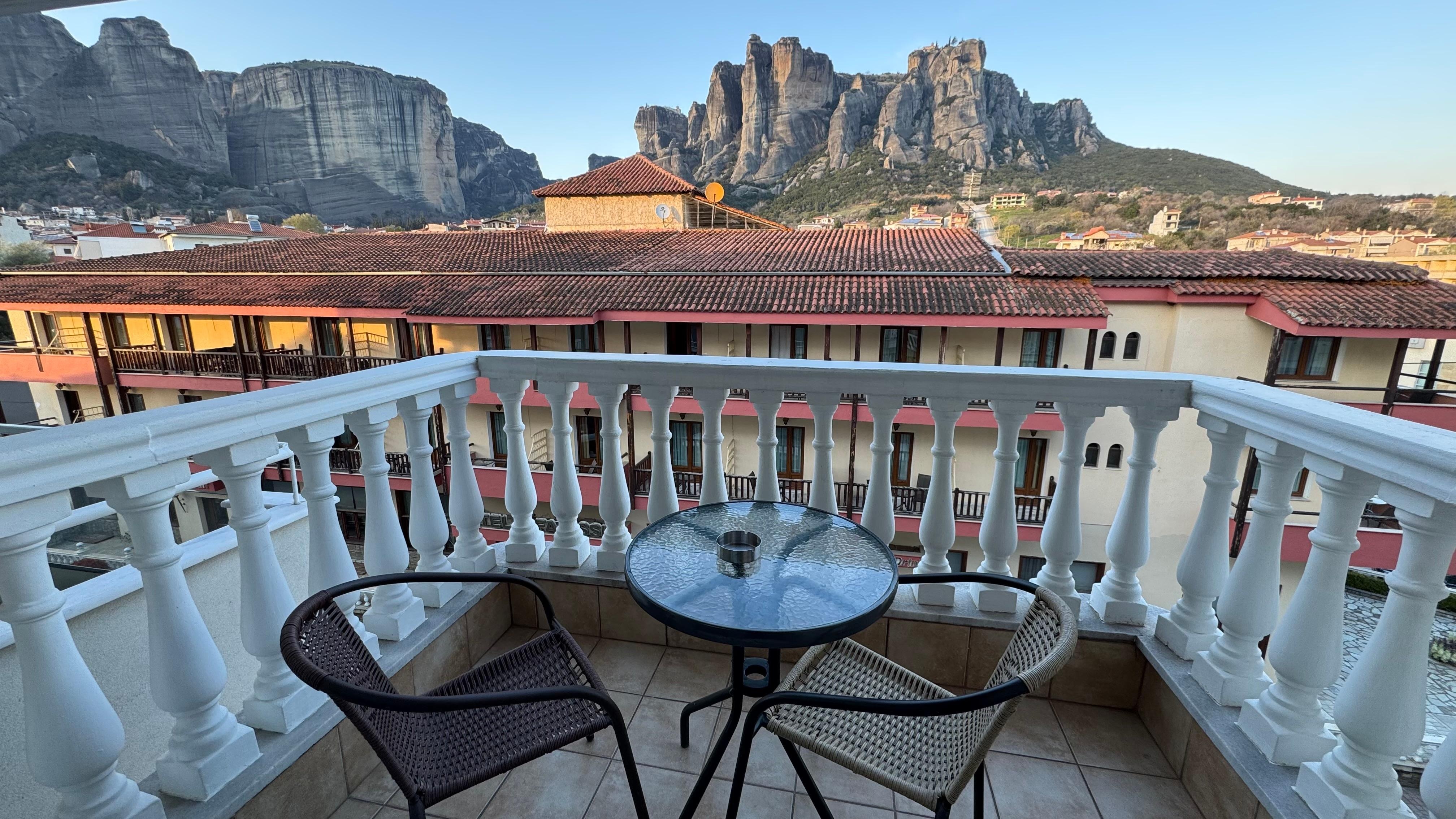 Vue depuis le balcon. 