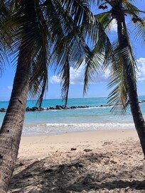 This is the beach right outside the property!