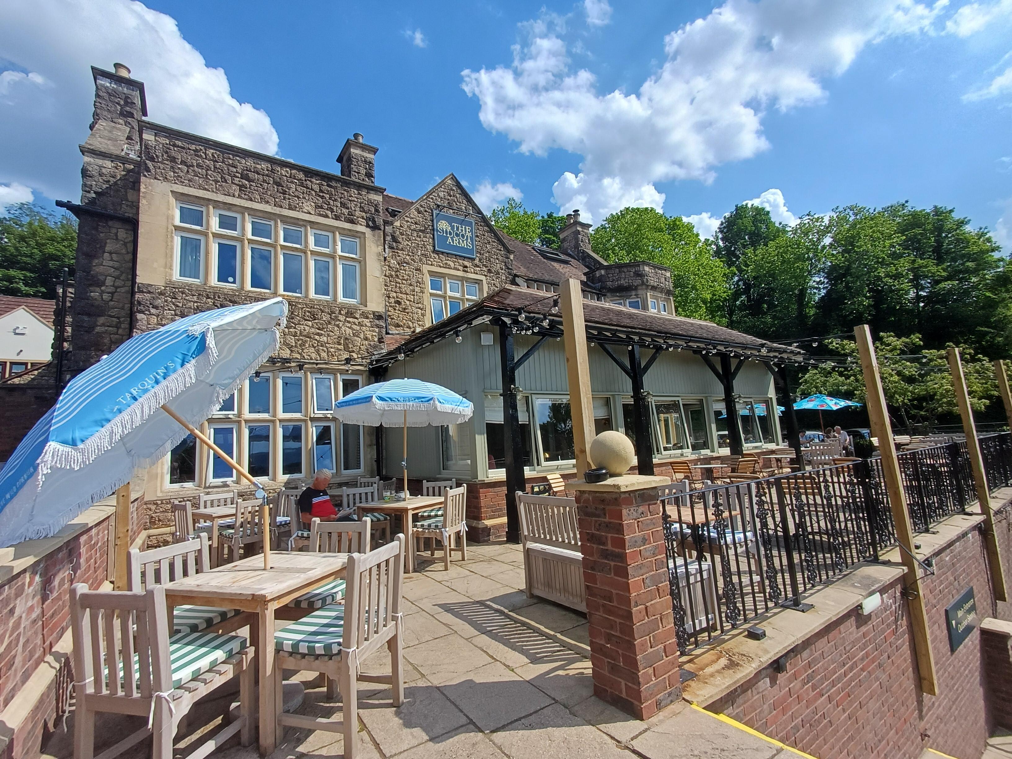 The terrace 