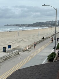 North up the beach