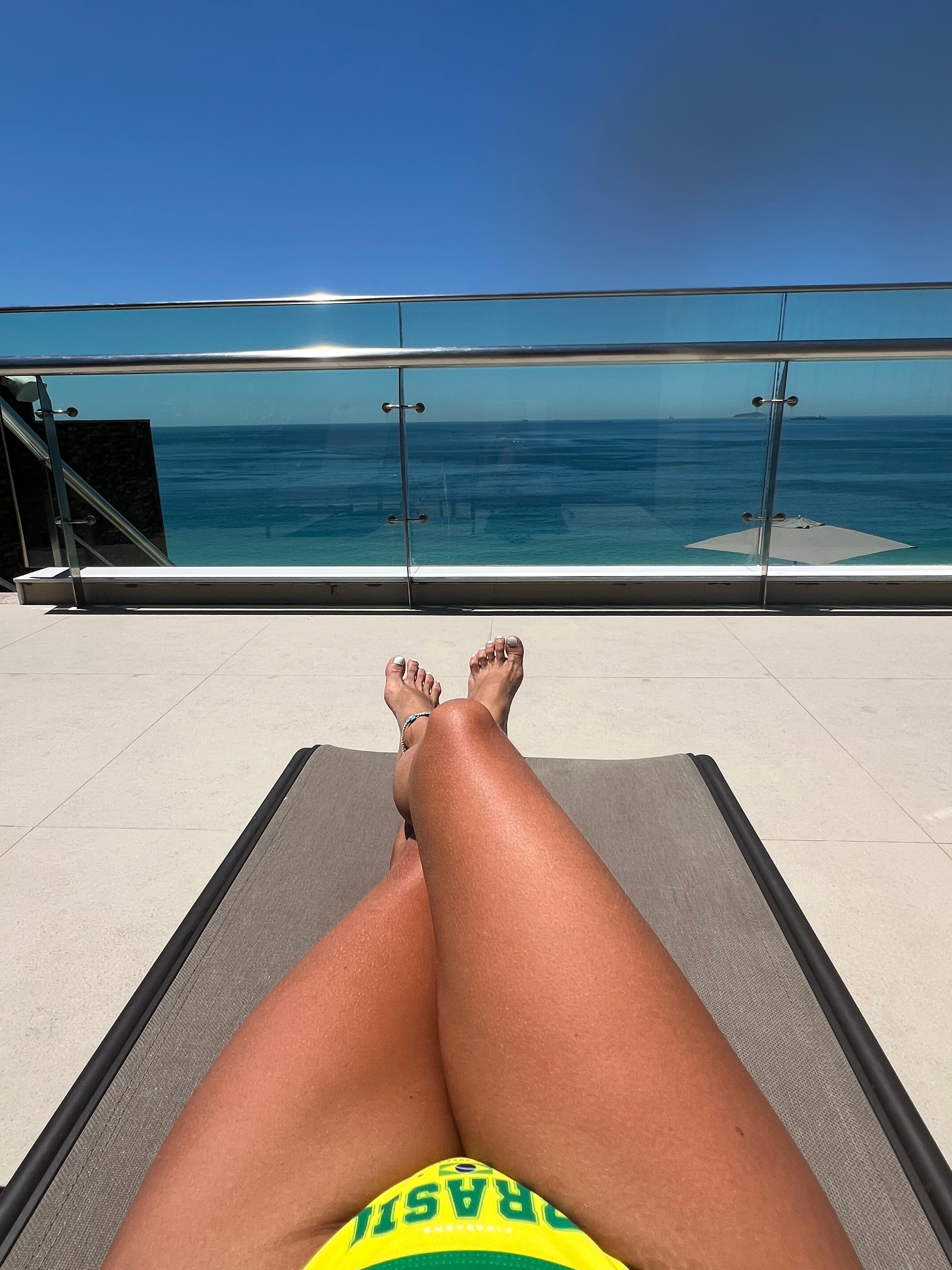 View from the rooftop pool