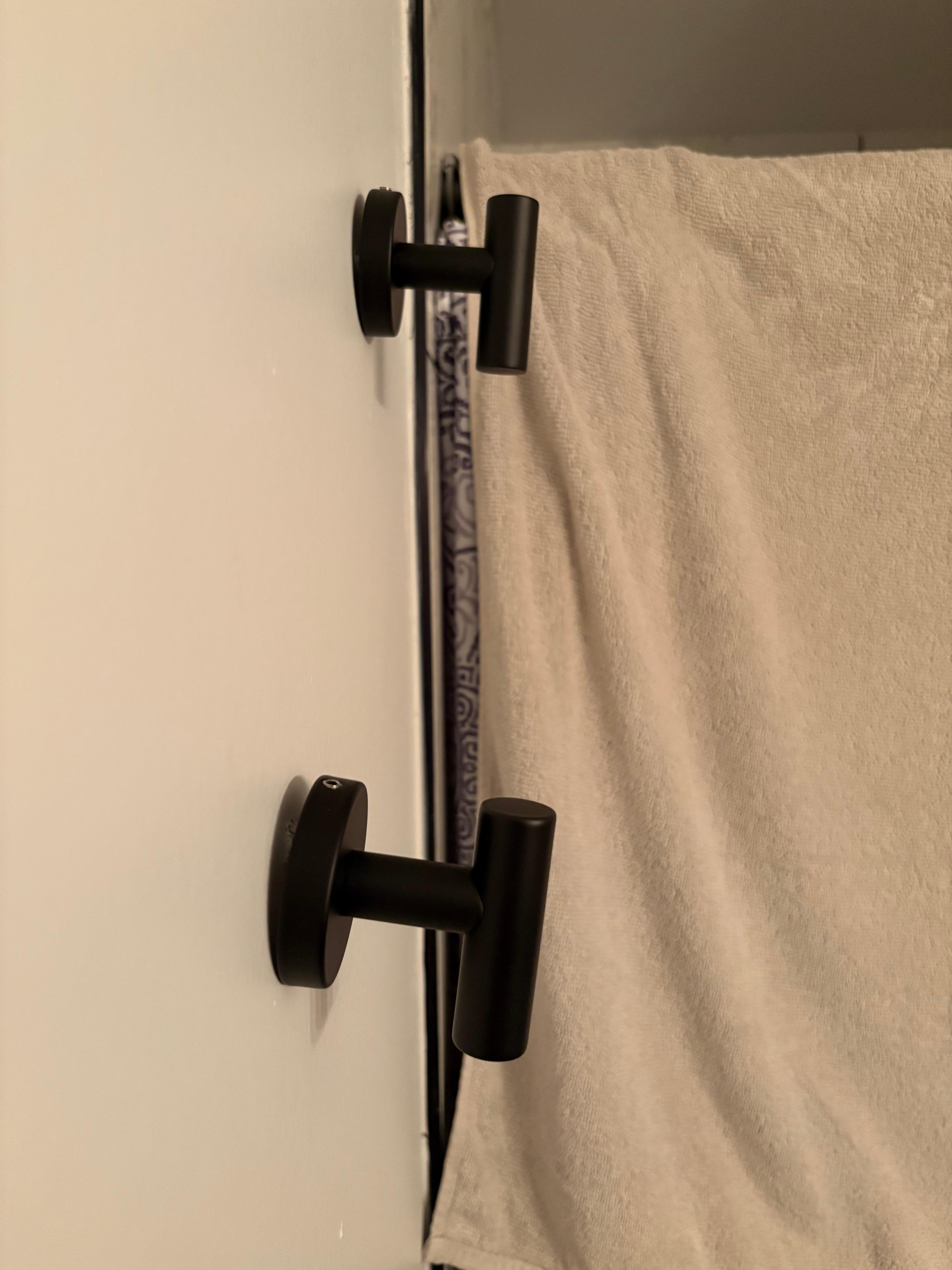 Shower towel hooks loose