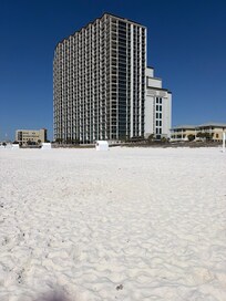 Our beach spot was right on the water Infront of the hotel. Kids played sand volleyball and loved it!