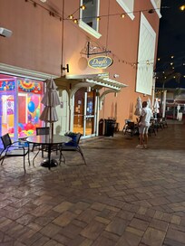 Outside of restaurant and arcade