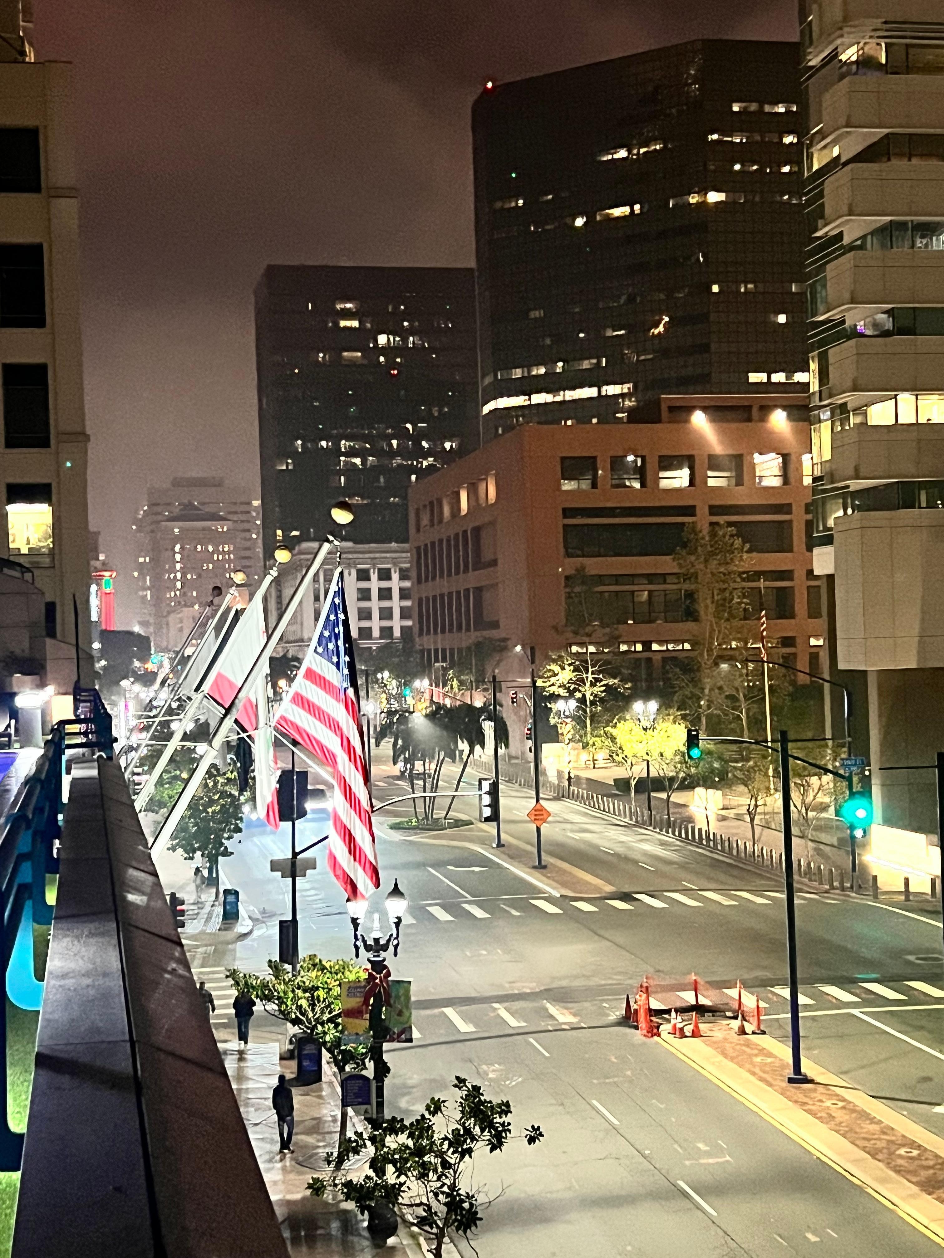 View from the pool area