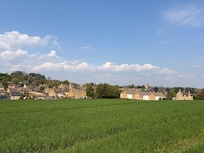 View to town from from garden