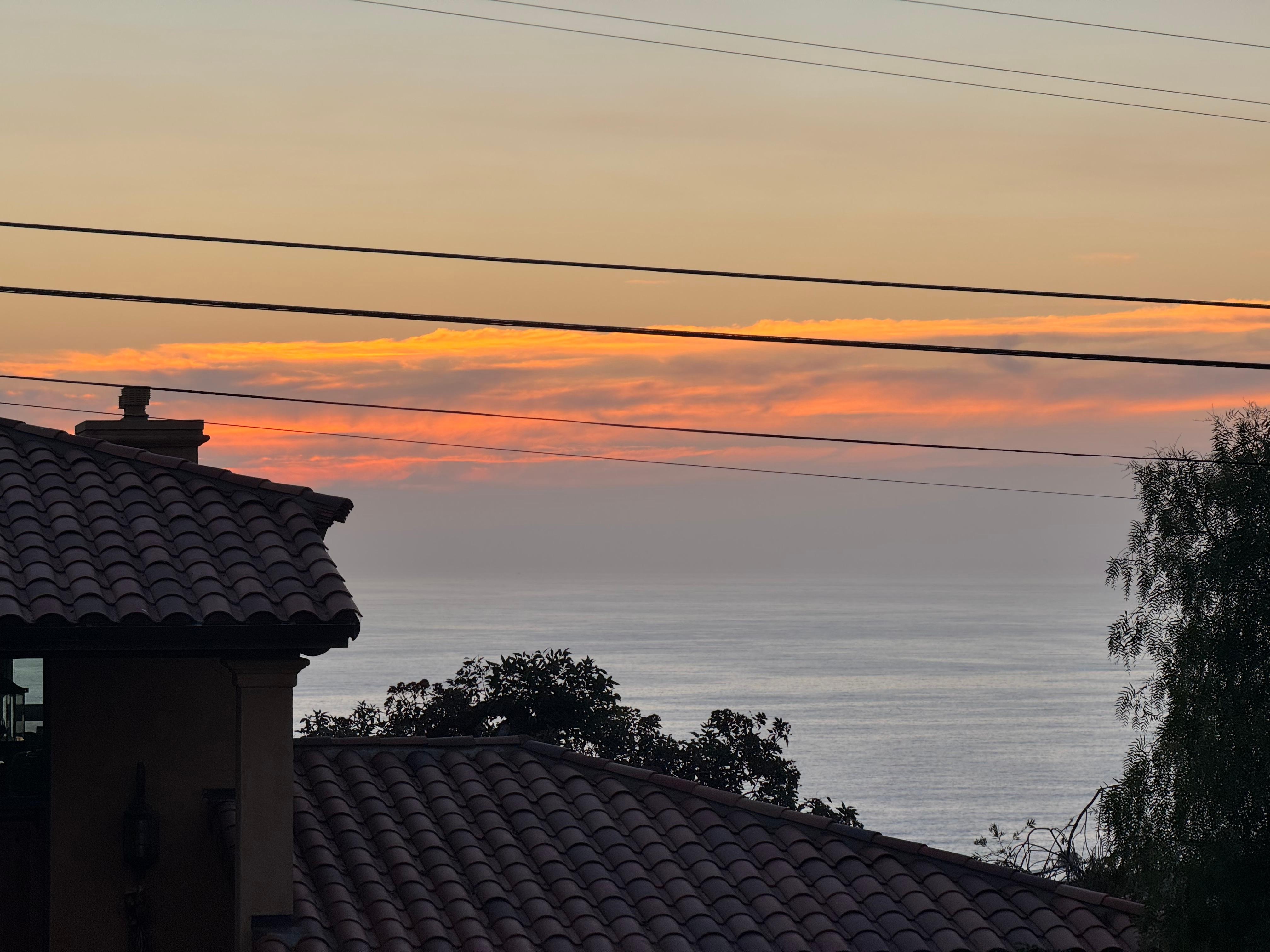 Sunset from front porch
