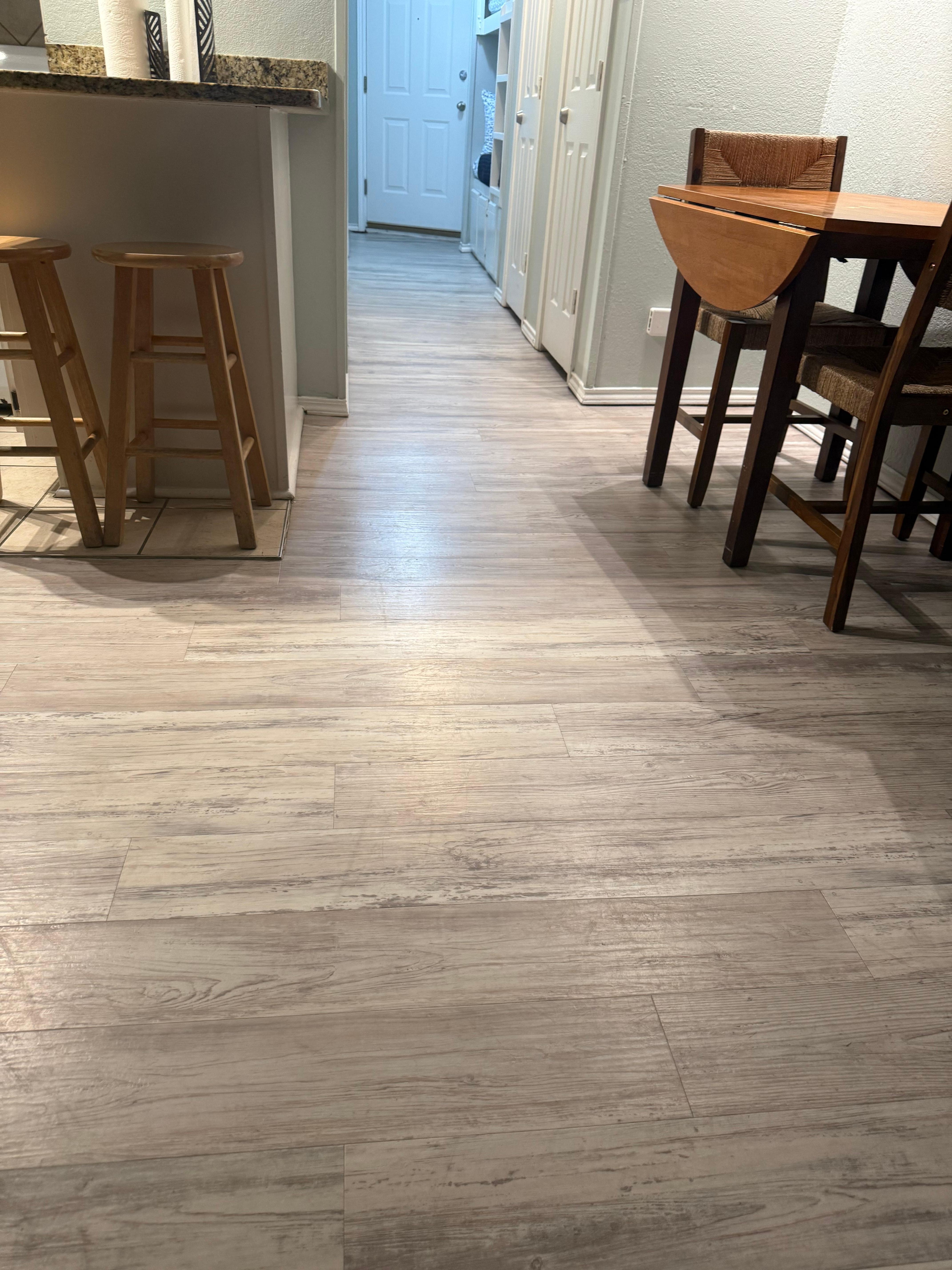 Floor was so uneven. 