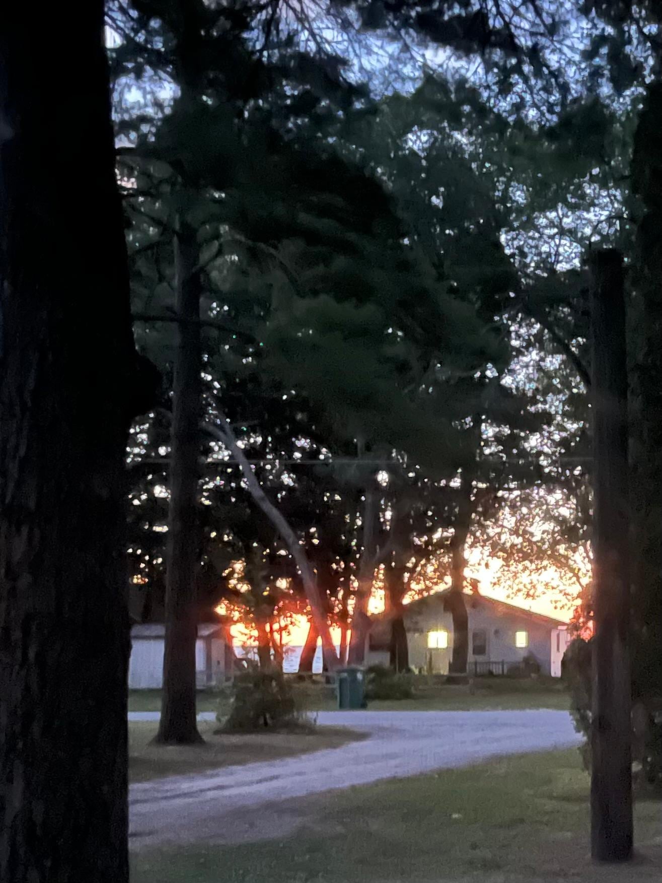 Sunrise just down the road. 