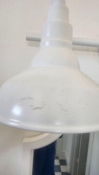 All light fixtures extremely dirty