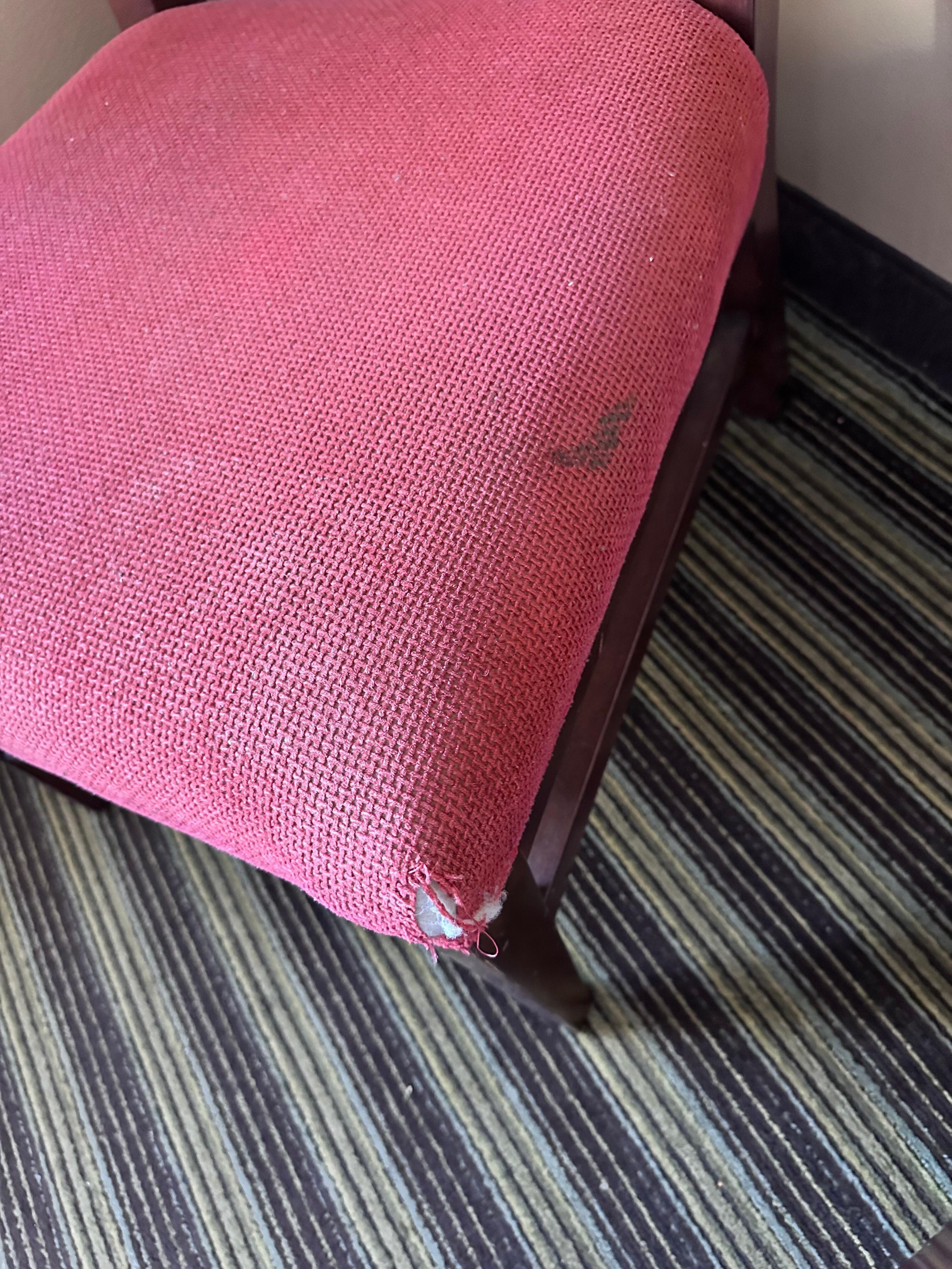 Chair stained and not stable