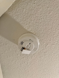 Smoke detectors detached