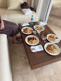 Room service was great