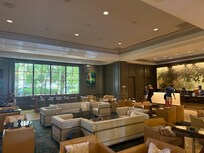 Quiet lobby.