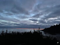 Sunset view from the fire pit