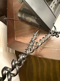 Trying to call front desk when I saw how dusty the phone are it’s cord. I just used the speaker but only to find out the phone was not even working. Had to call front desk using my phone