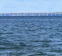 The new bridge over the Potomac. View from Wilkersons!