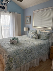 The bedrooms were very coastal