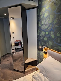 Side table is just enough for your phone and glasses