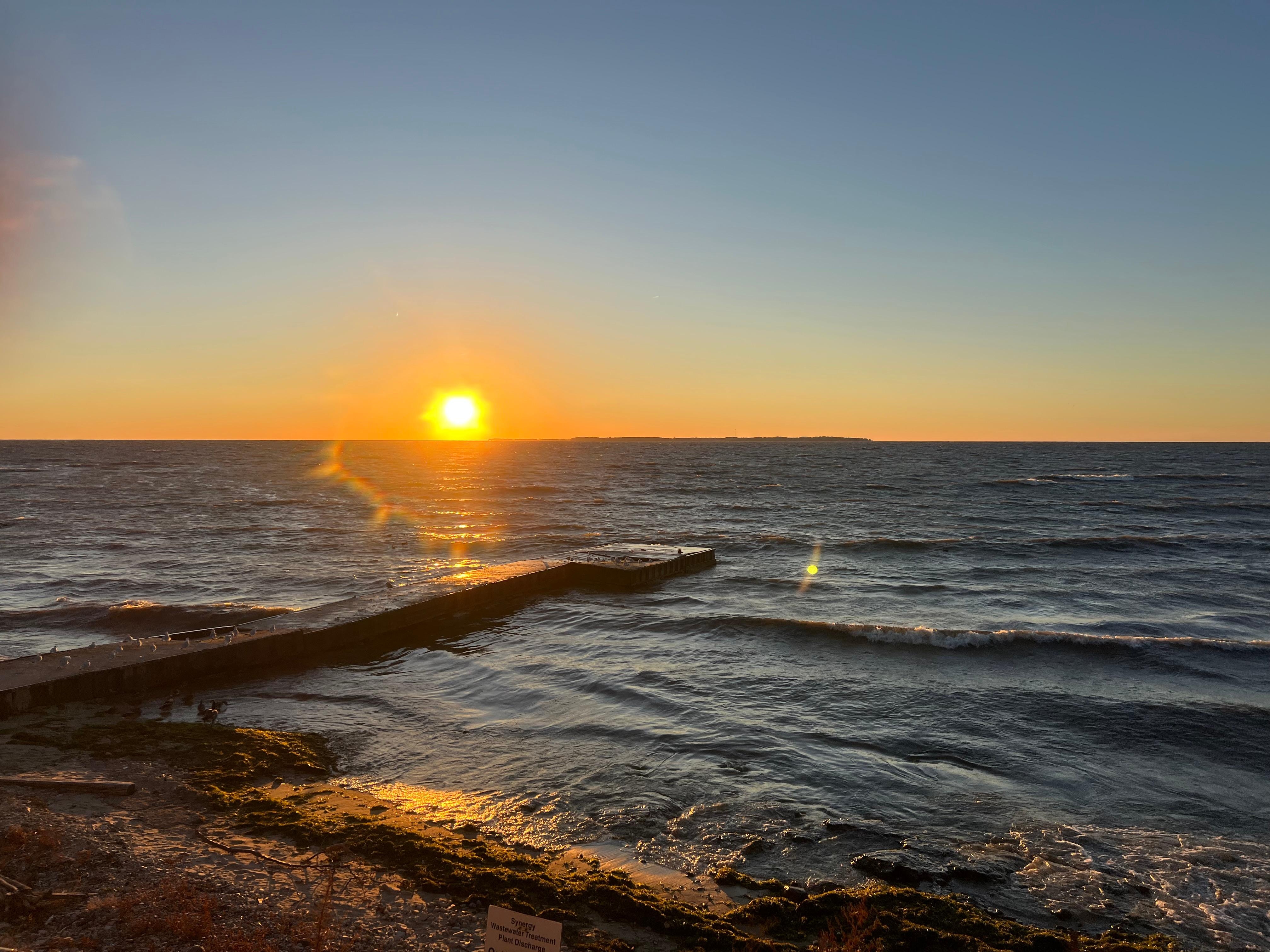Sunrise from the deck.