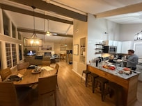 We loved the open feeling of the space and beautiful updates.