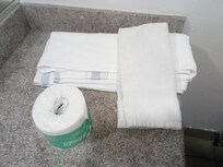 The clean big towel I brought