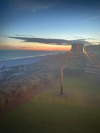 Night time view from balcony