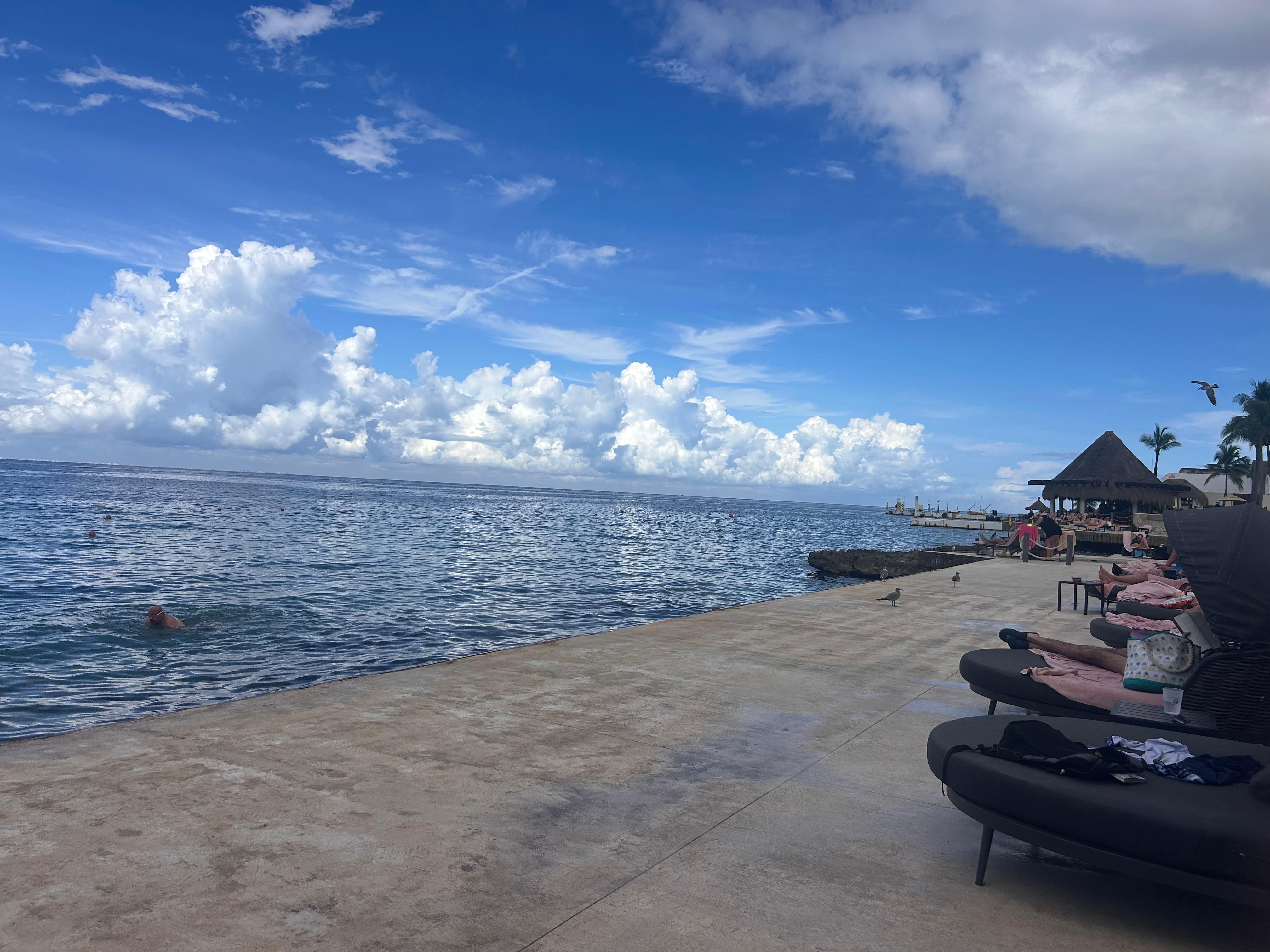 Side View of the beach