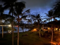 View from the deck after sunset.