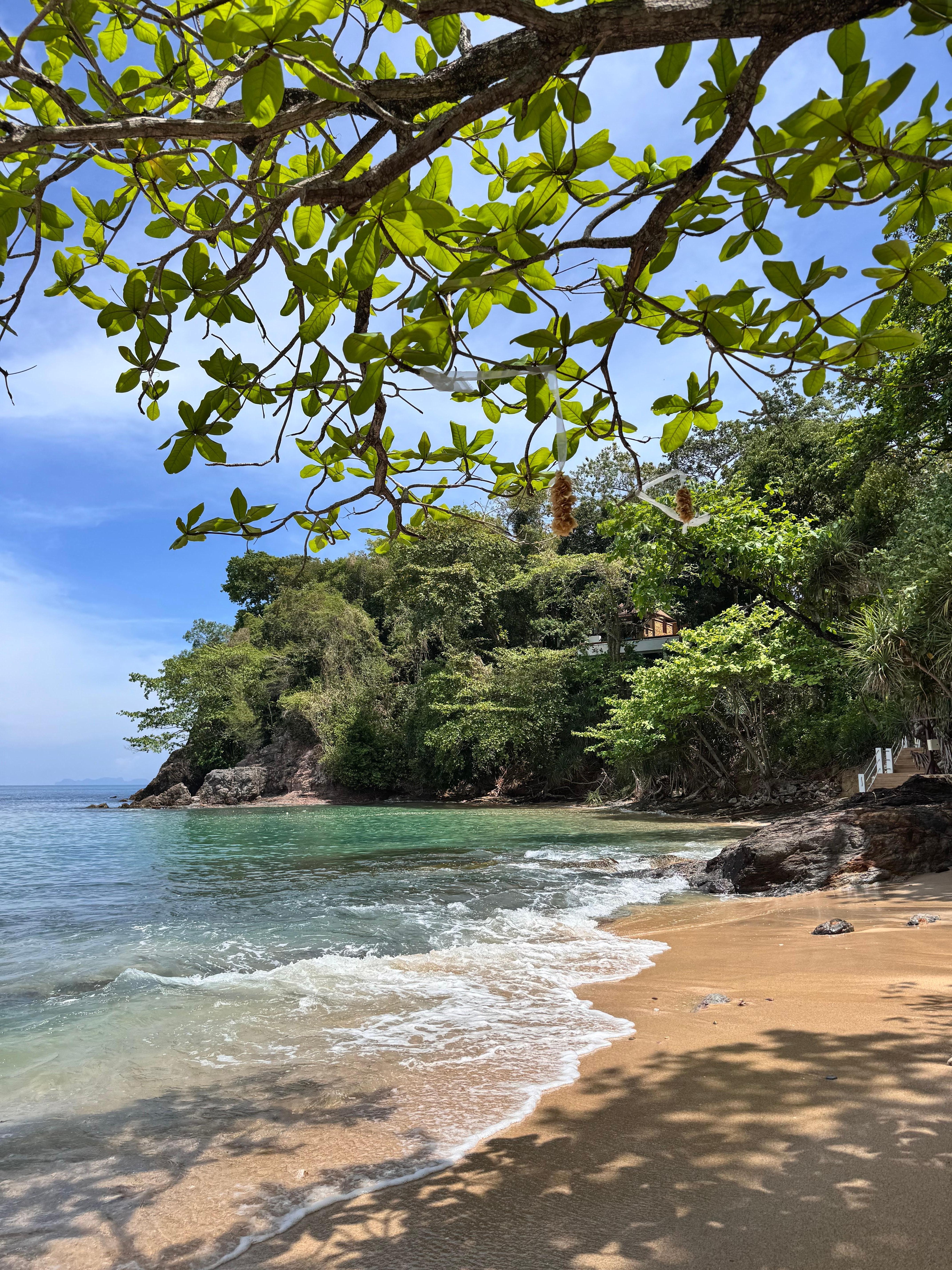 From the private beach of the hotel