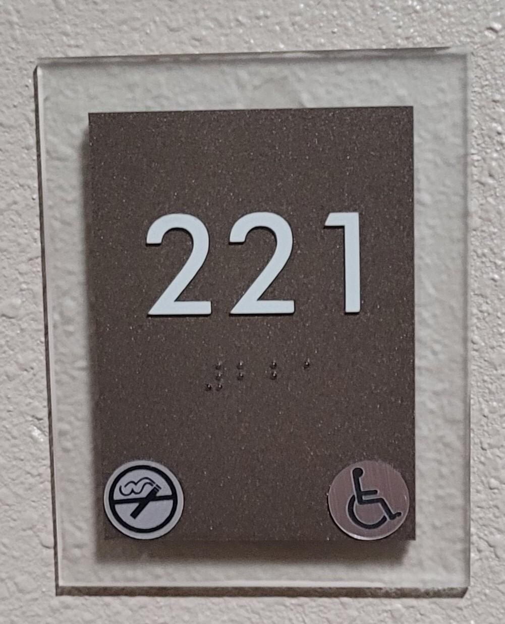 Handicapped room