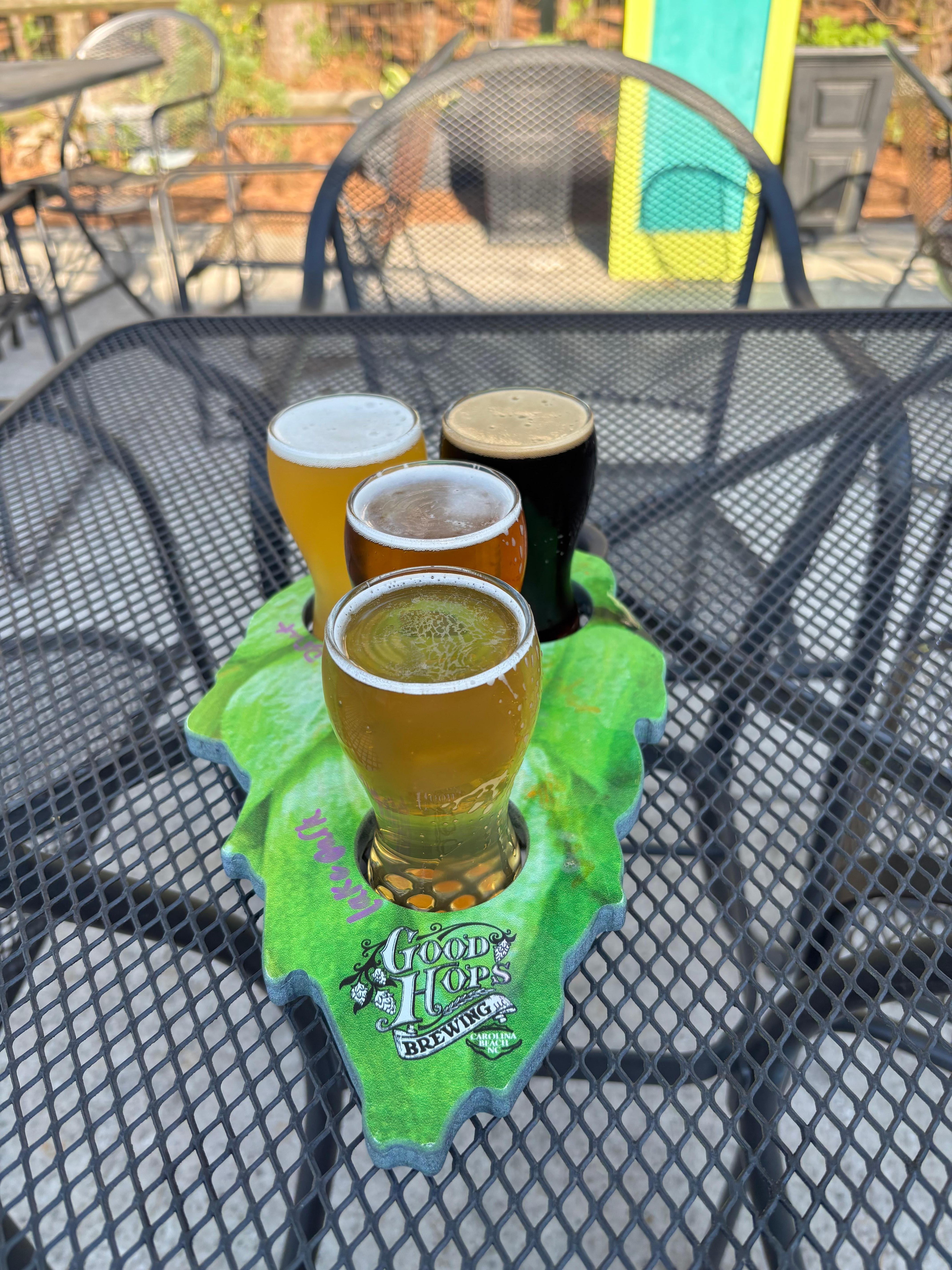 Good Hops Brewing…a short drive or bike ride.