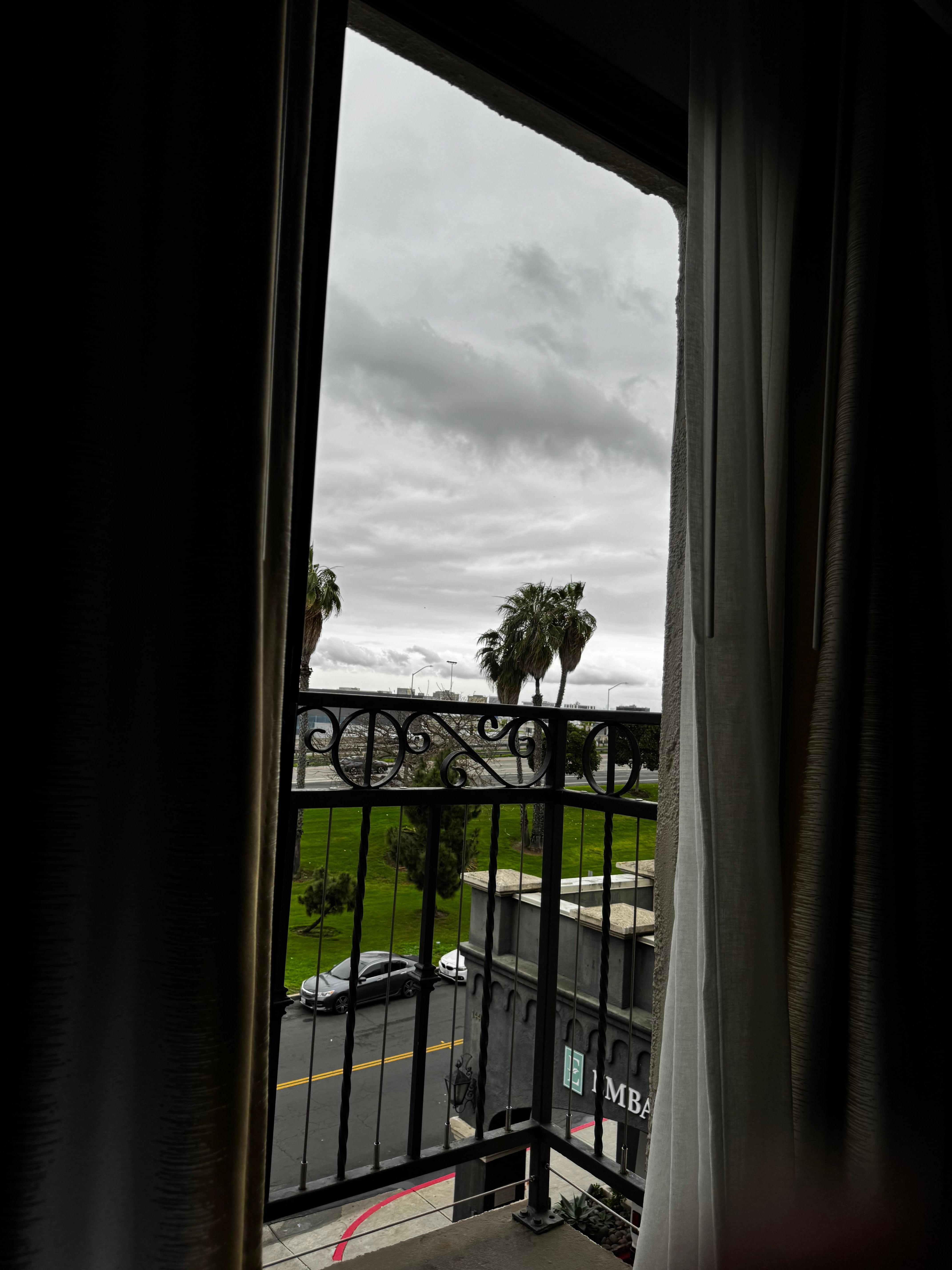 View from my room balcony 