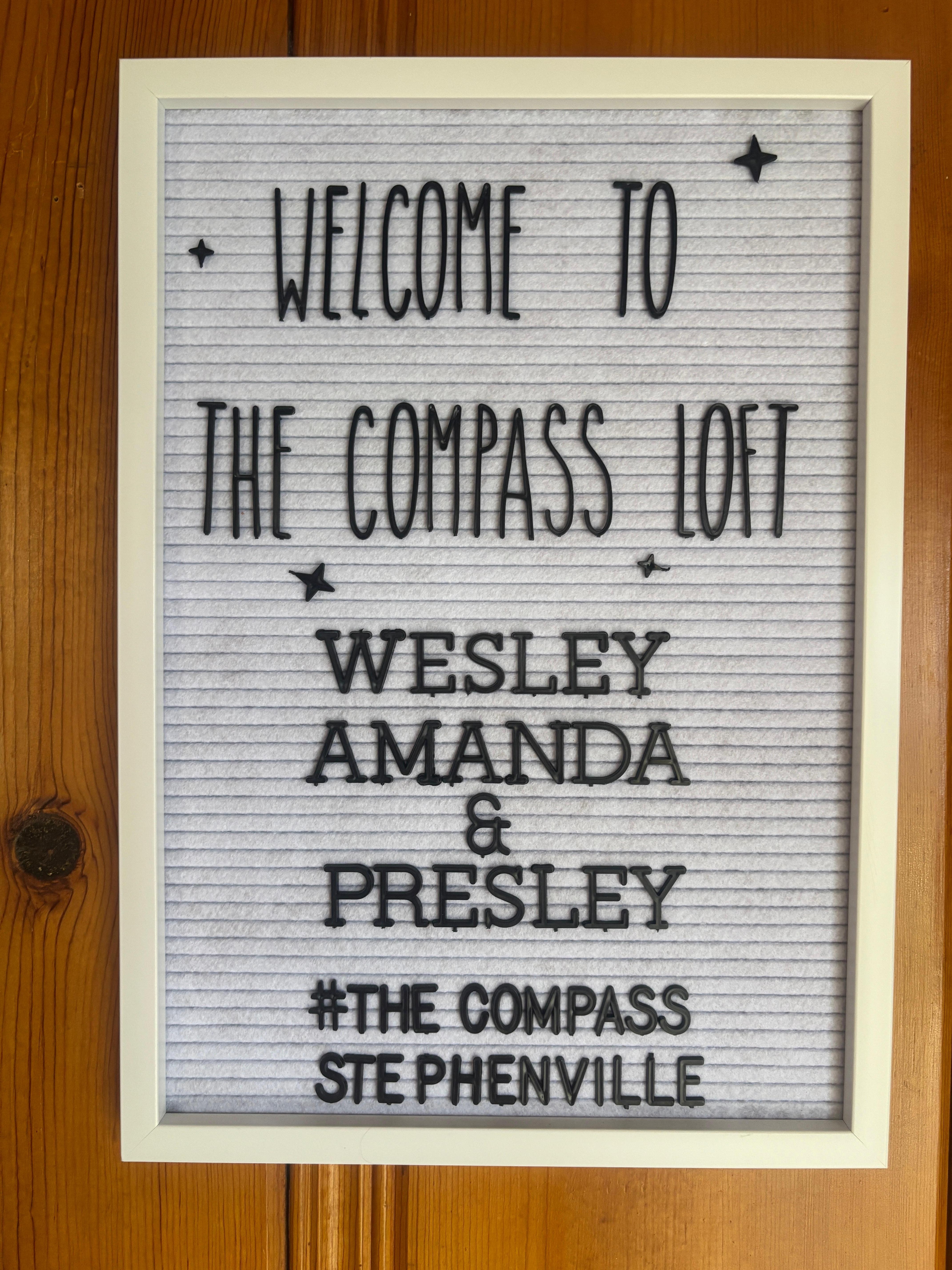 This was just walking in the door!  So may sweet personal touches! 