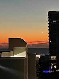 Sunset/cresent moon