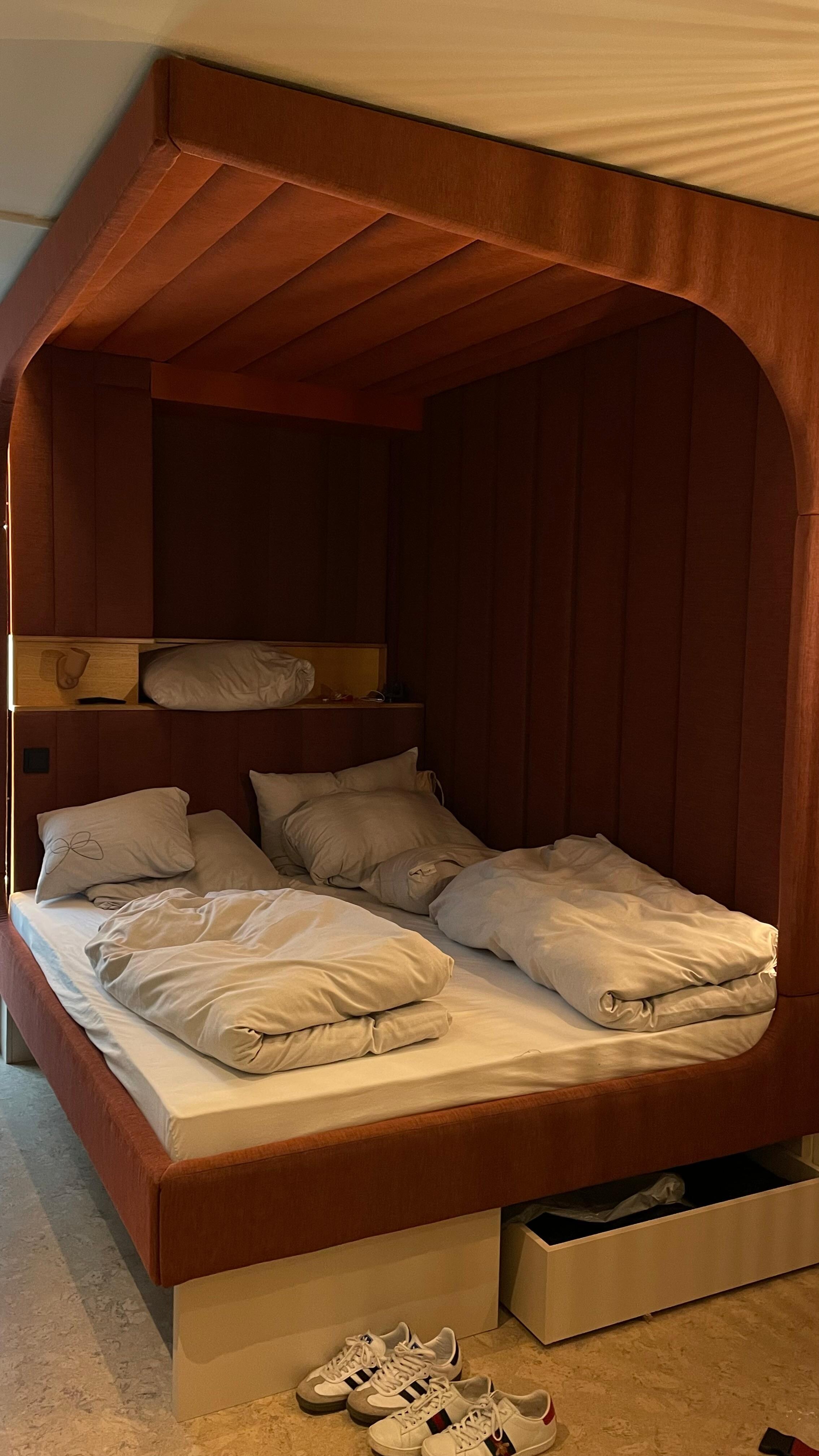 Our bed. 