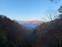 Sun rising in the east.