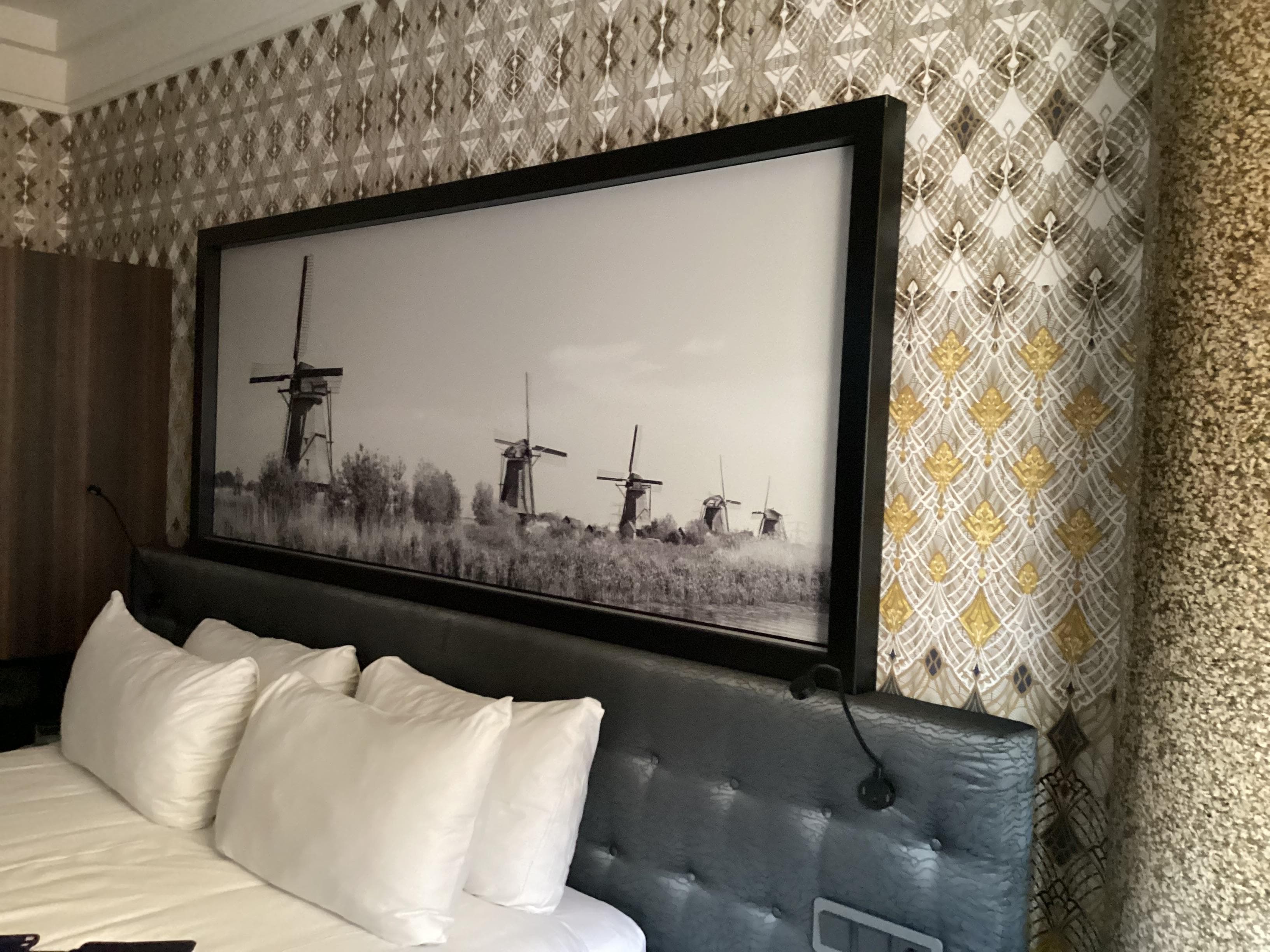 Picture above king bed