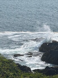 Cliffs in back of the house