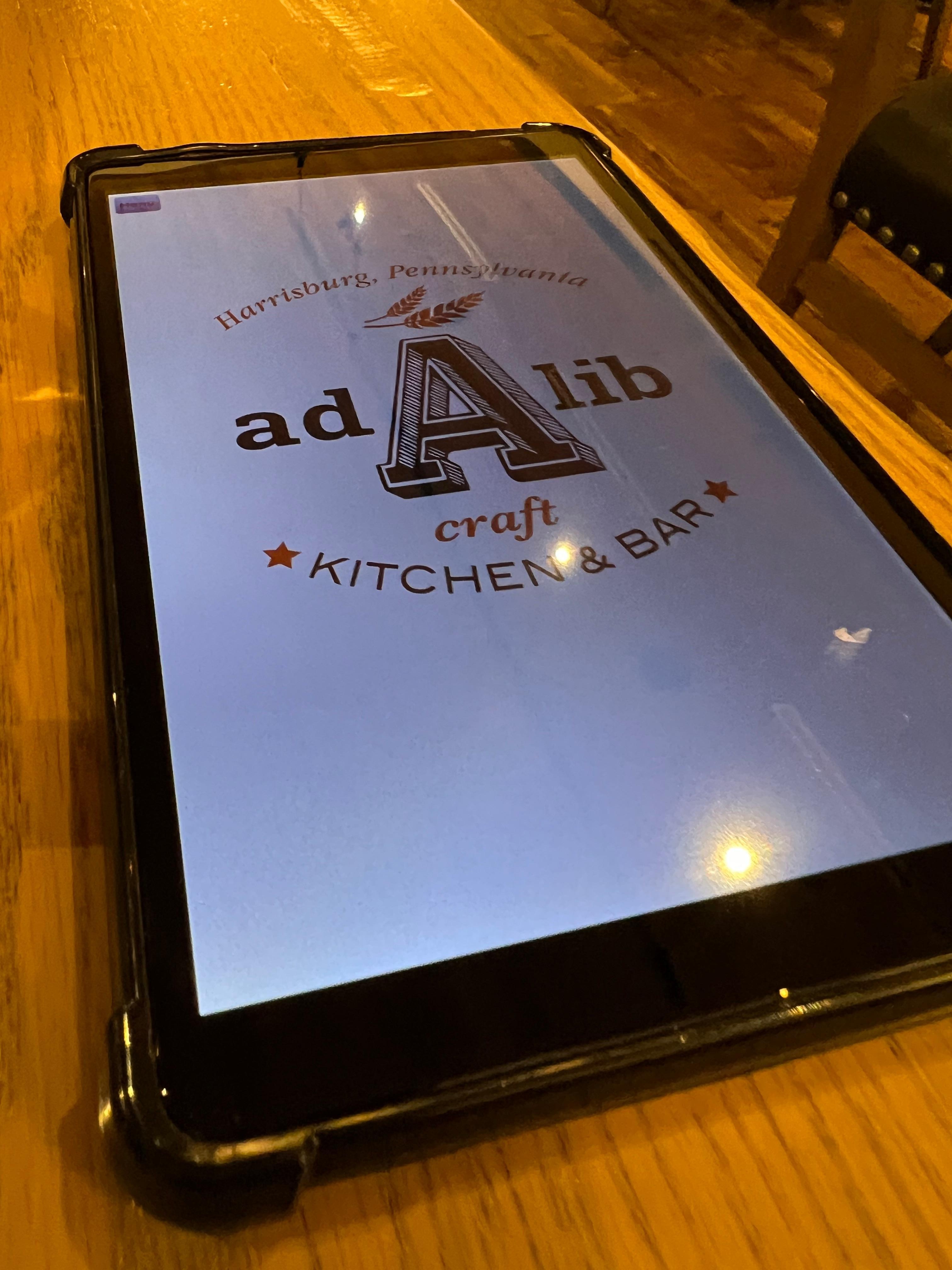 iPad menus! 