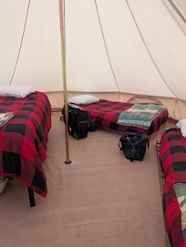 Cozy yurt!
