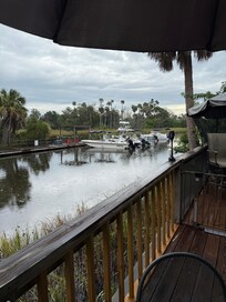 View down the canal from our deck