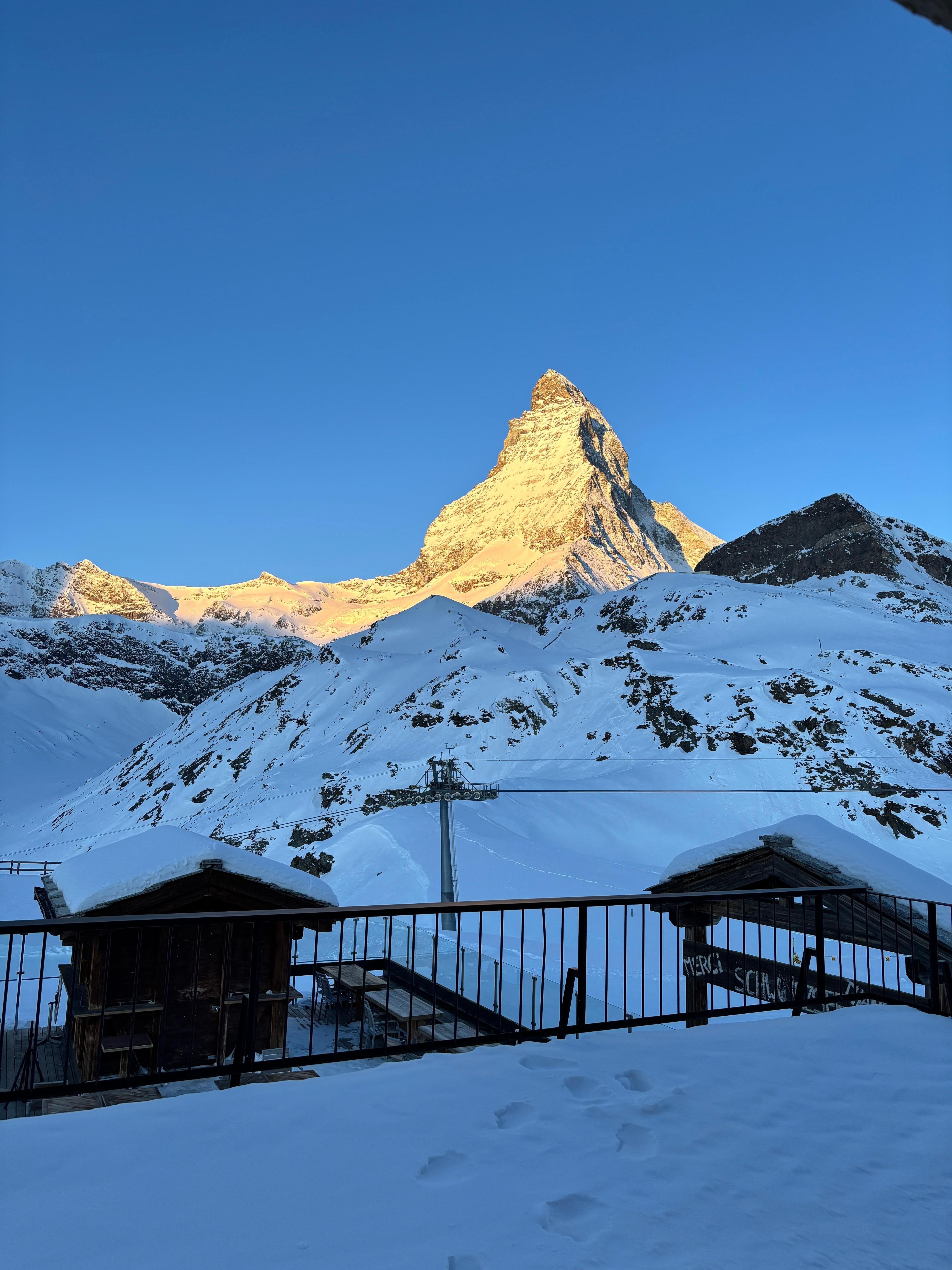 View of the Matterhorn From the Patio early AM