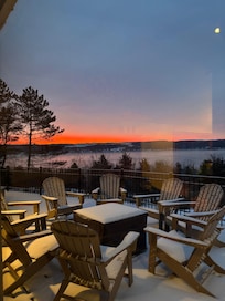 Sunrise over the lake.