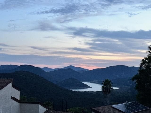 Lake Hodges Sunset from the House