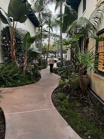 The grounds are beautifully landscaped