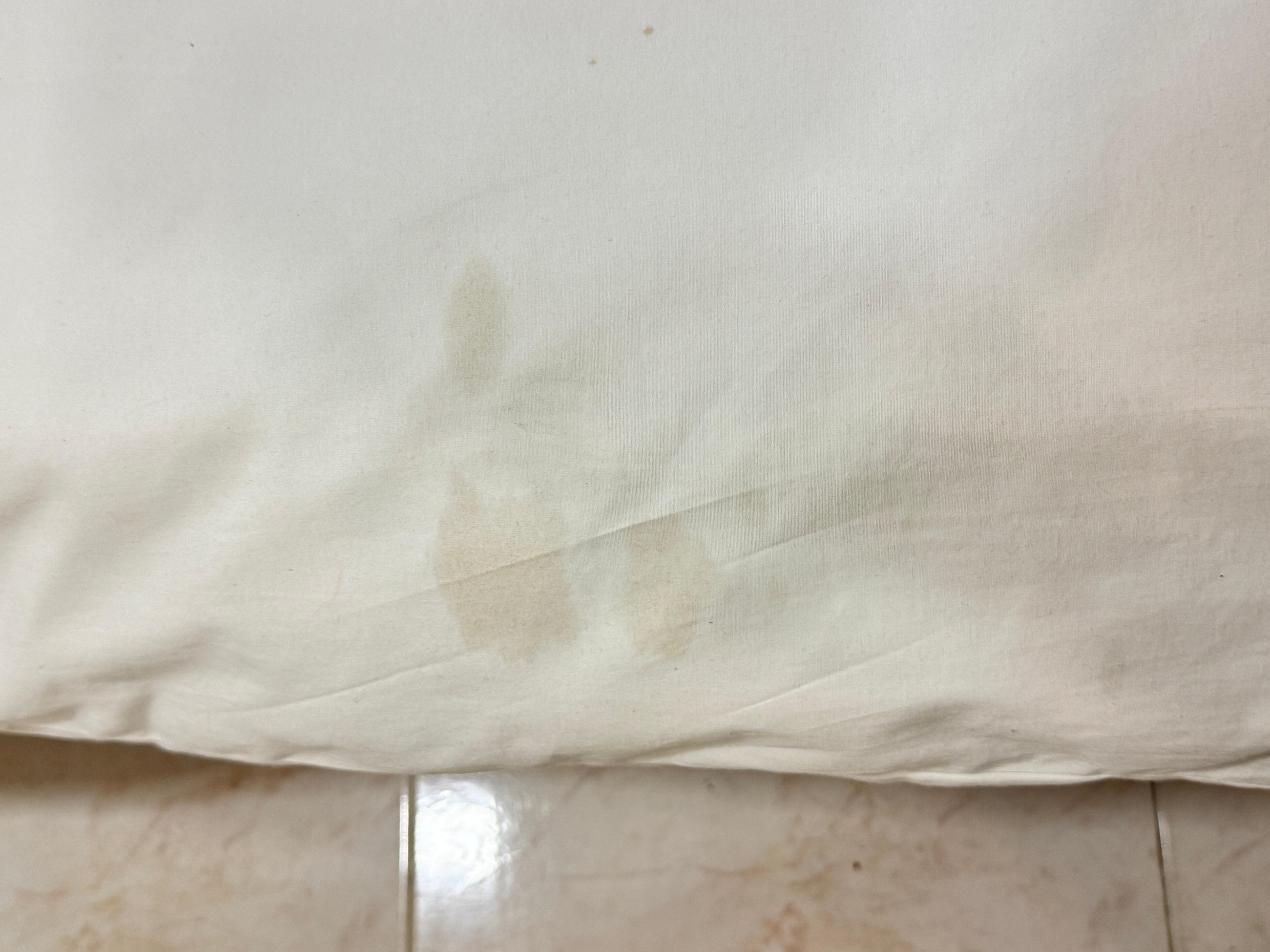 Bed is having stain
