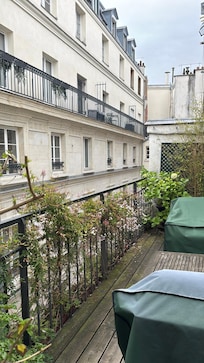 View from the balcony. Unable to use it because of the cold, rainy weather we had