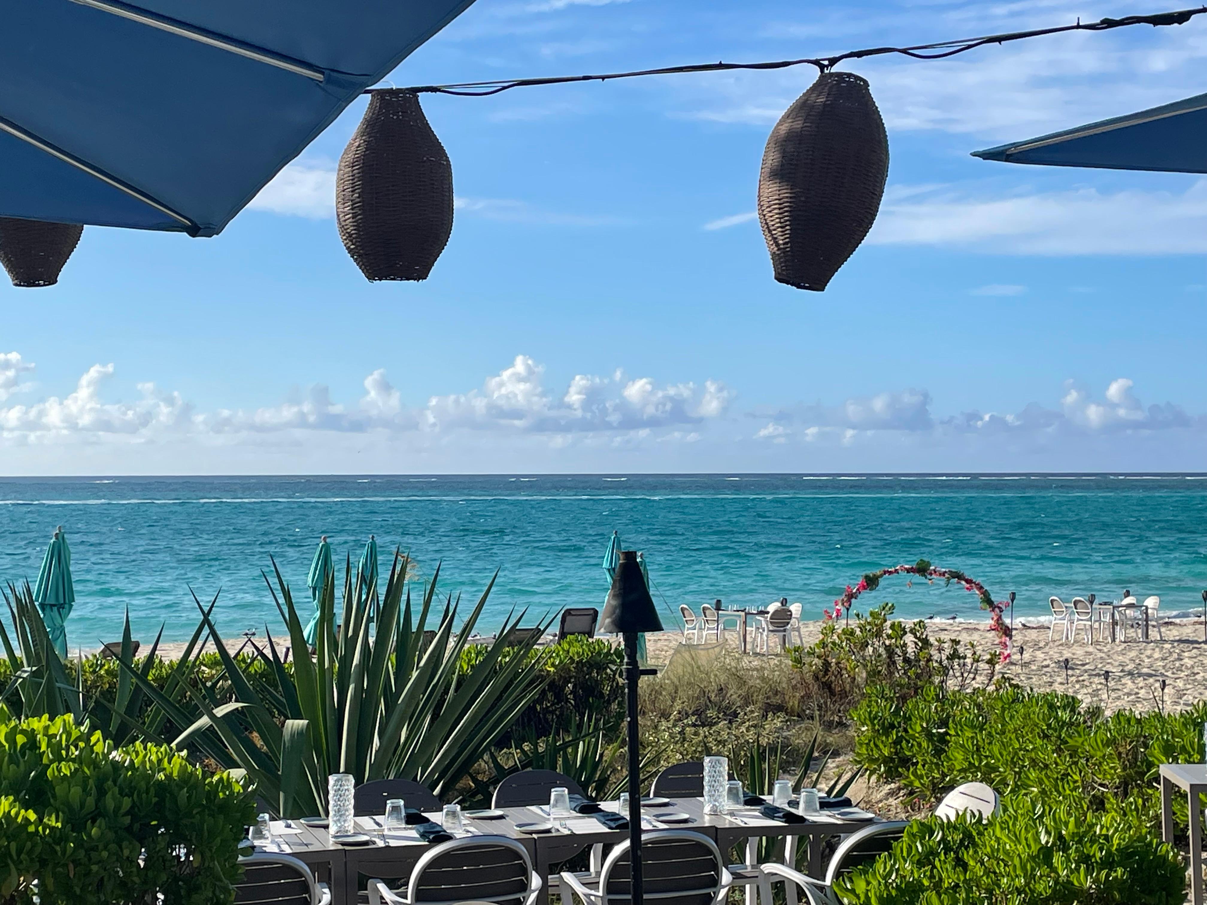 View from Bay Bistro restaurant.
