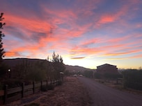 The view from the Rukahue is amazing. Mountains, lake and even a beautiful sunset.